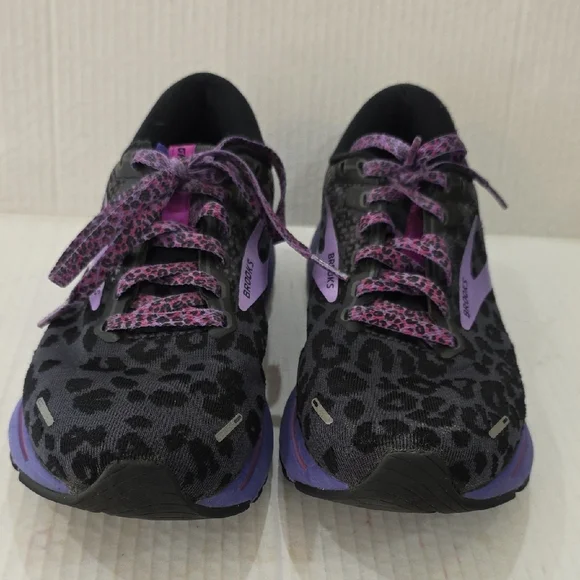 Brooks Ghost 14 Women's Running Shoes - Black & Purple Size 8 - Picture 5 of 10